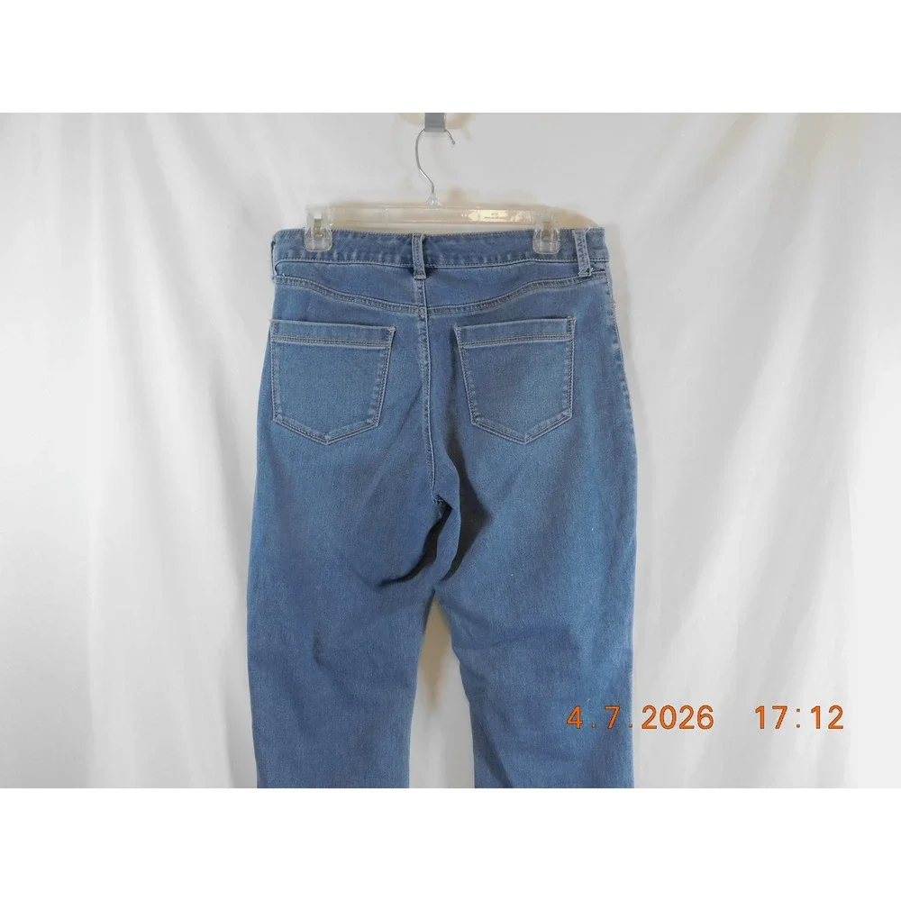 Bandolino Mandie Straight Leg Jeans Womens 10 Medium‎ Wash Blue Denim Pants